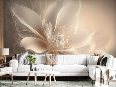 Fototapeta Beżowy kwiat - mojatapeta.pl Fototapeta Beżowy kwiat - mojatapeta.pl