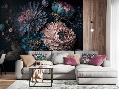 Fototapeta Najmodniejsze kwiaty na czarnym tle - mojatapeta.pl Fototapeta Najmodniejsze kwiaty na czarnym tle - mojatapeta.pl